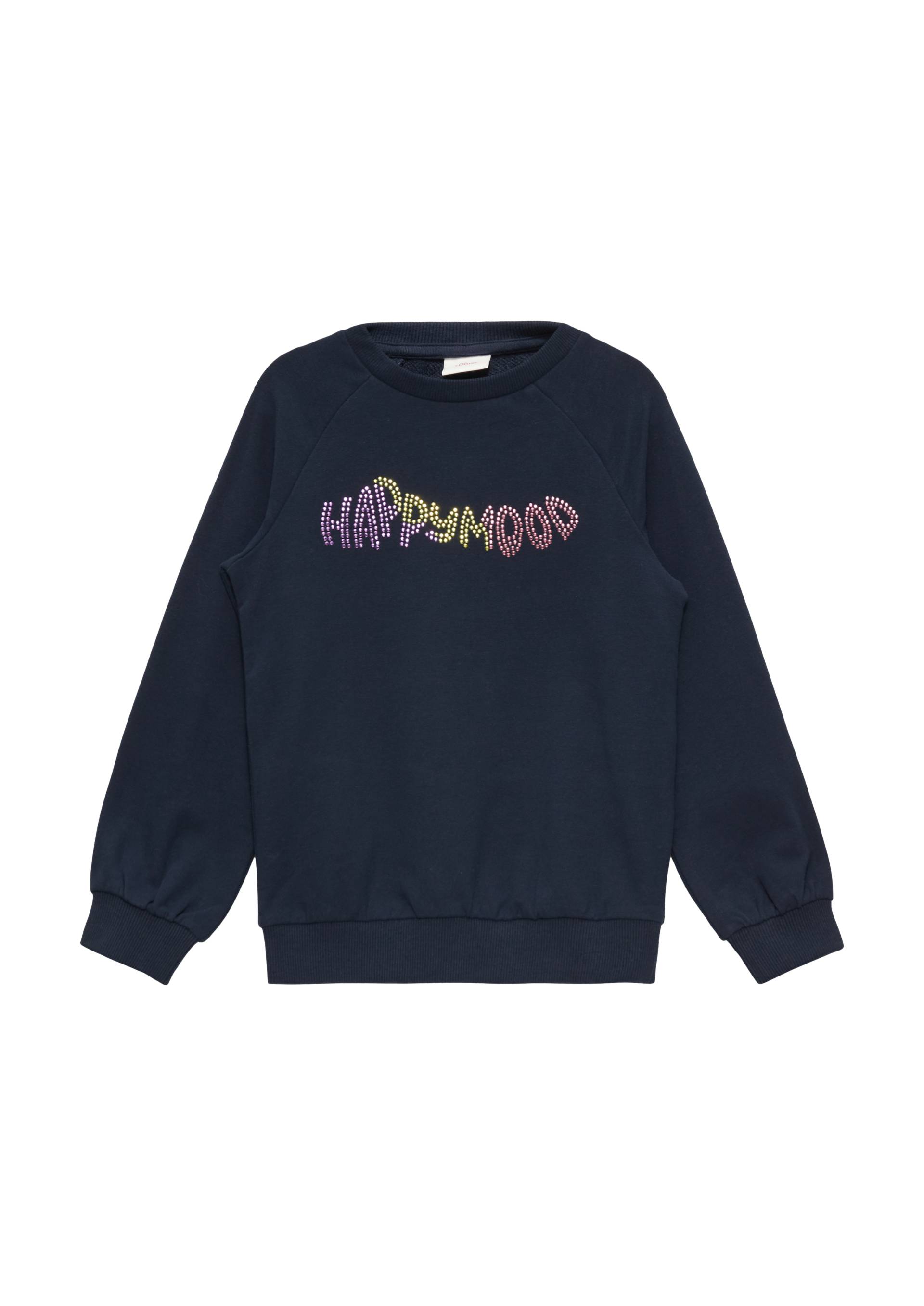 s.Oliver - Sweatshirt mit Schmucksteinen, Kinder, blau s.Oliver - Sweatshirt mit Schmucksteinen, Kinder, blau von s.Oliver
