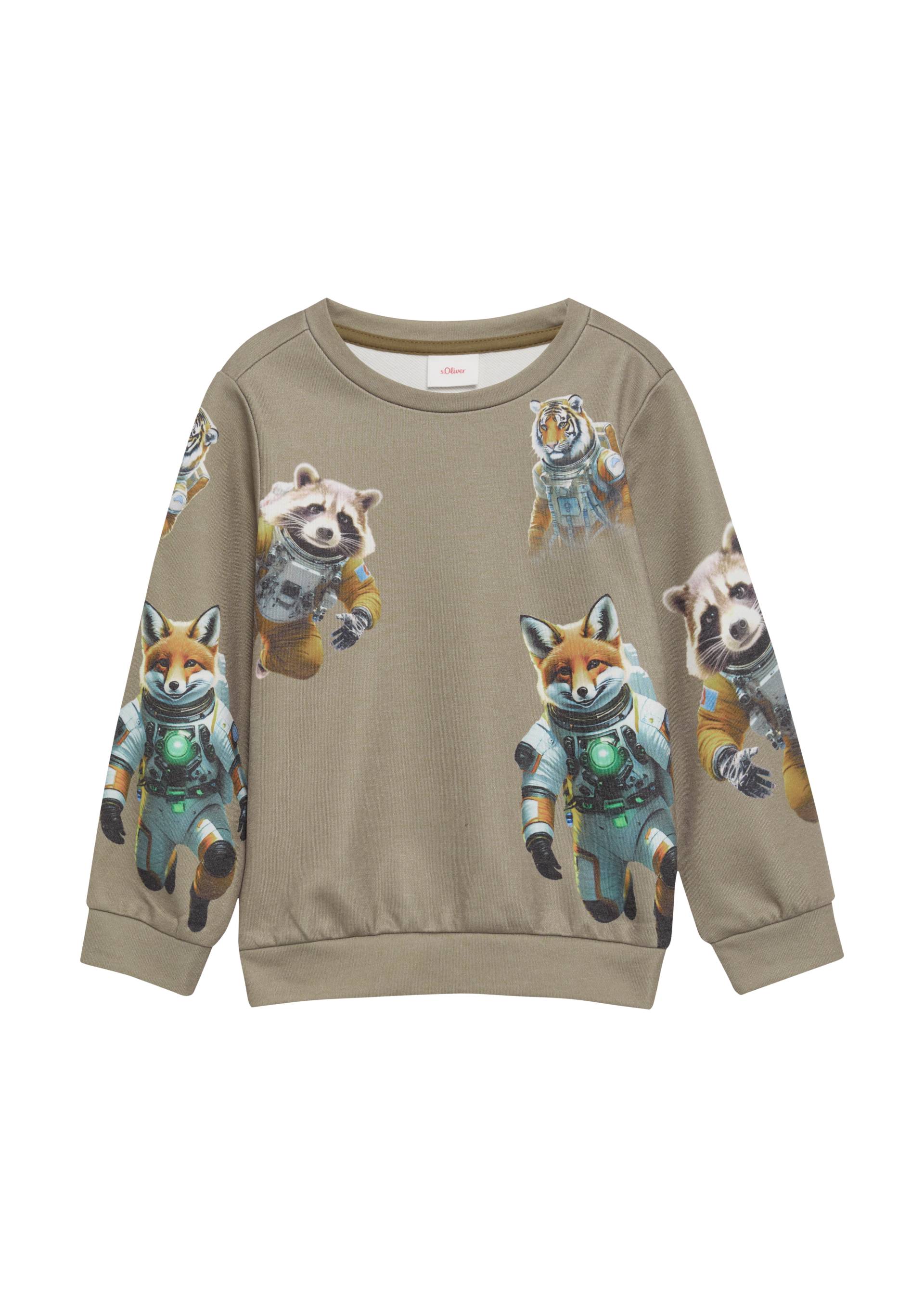 s.Oliver - Sweatshirt mit All-over-Print, Kinder, Beige s.Oliver - Sweatshirt mit All-over-Print, Kinder, Beige von s.Oliver