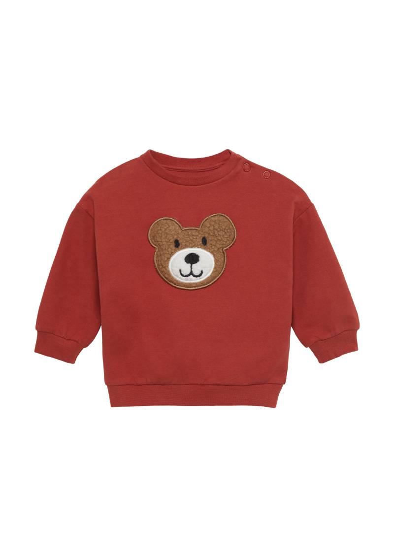 s.Oliver - Sweatshirt mit Teddybär-Applikation, Babys, rot von s.Oliver