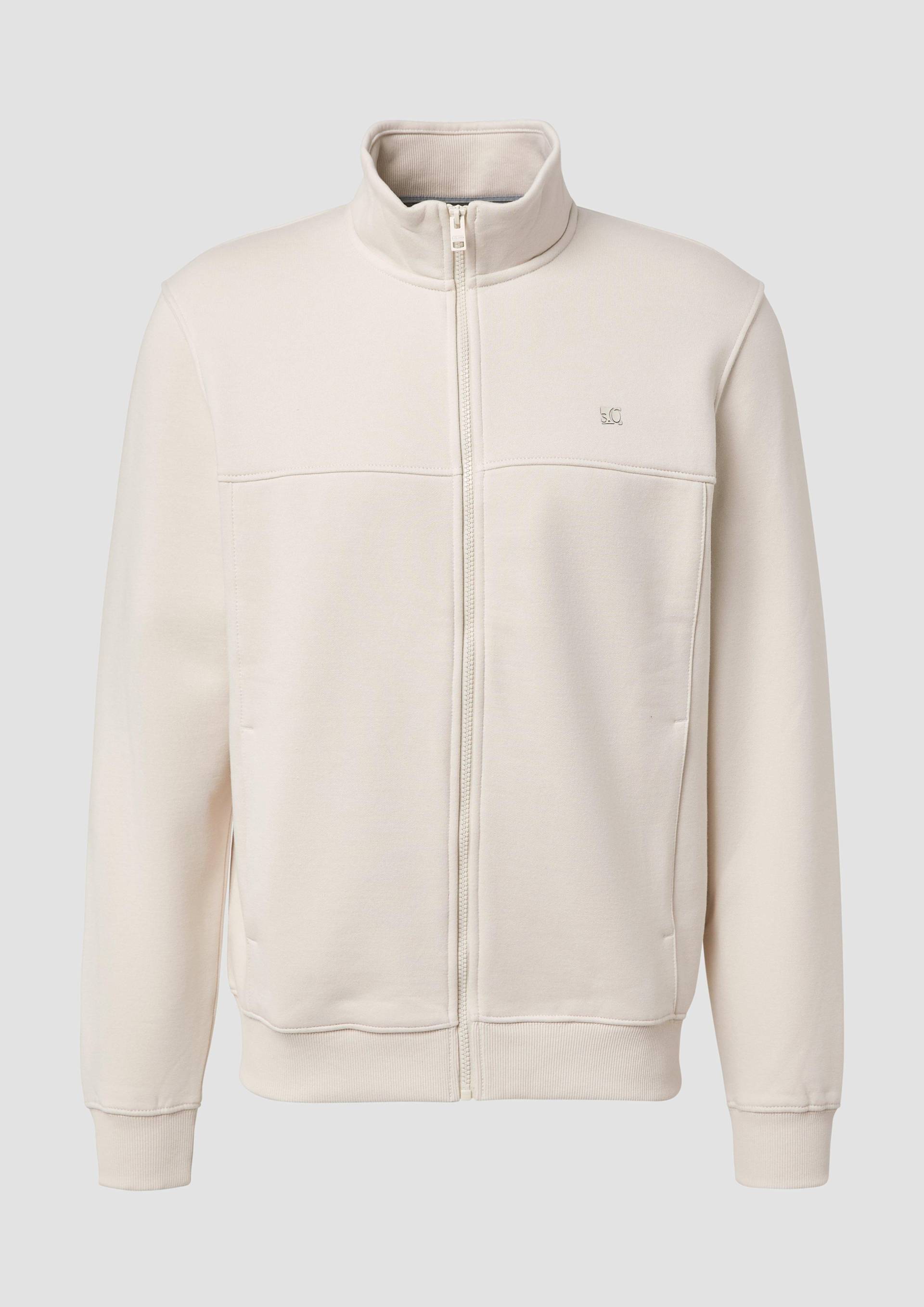 s.Oliver - Sweatjacke mit Stehkragen und Logo-Detail, Herren, grau s.Oliver - Sweatjacke mit Stehkragen und Logo-Detail, Herren, grau von s.Oliver