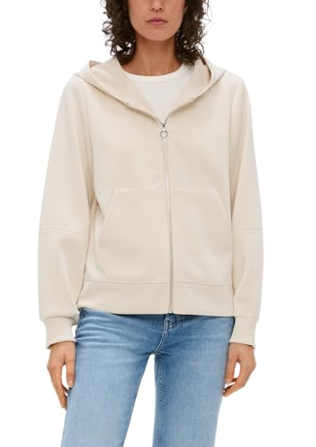 s.Oliver Sweatshirtjacke aus Scuba beige 38 von s.Oliver