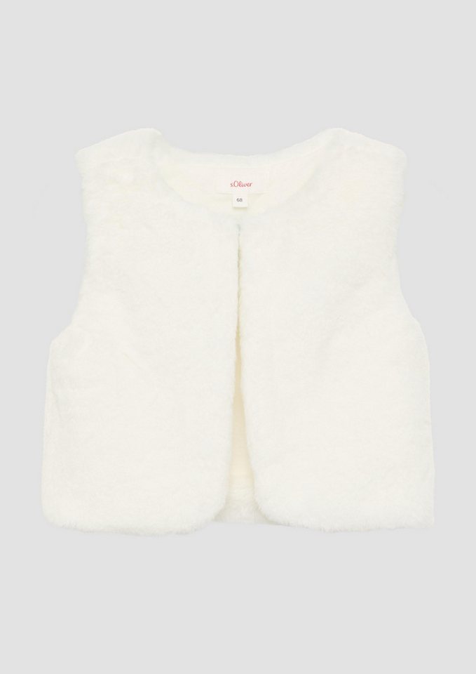 s.Oliver Sweatweste Pelzimitatweste mit leichtem Jersey-Futter Pelzimitat s.Oliver Sweatweste Pelzimitatweste mit leichtem Jersey-Futter Pelzimitat von s.Oliver