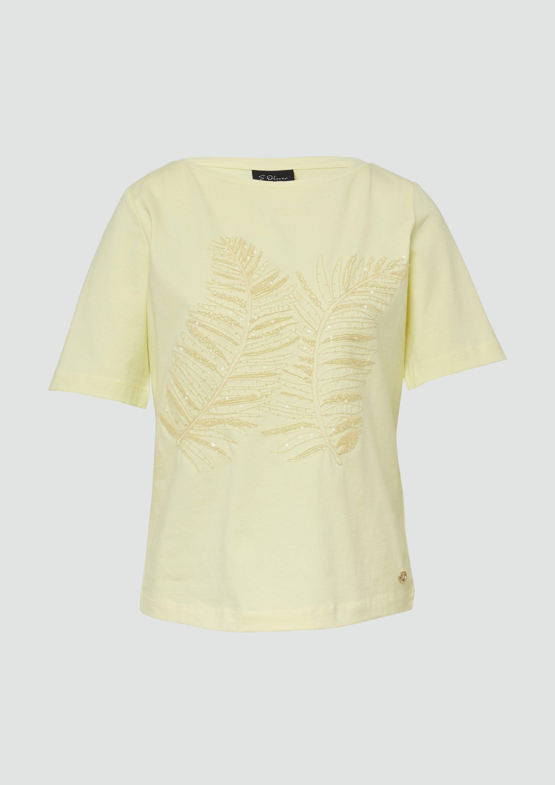 s.Oliver - T-Shirt im Relaxed Fit mit Pailletten, Damen, grün s.Oliver - T-Shirt im Relaxed Fit mit Pailletten, Damen, grün von s.Oliver