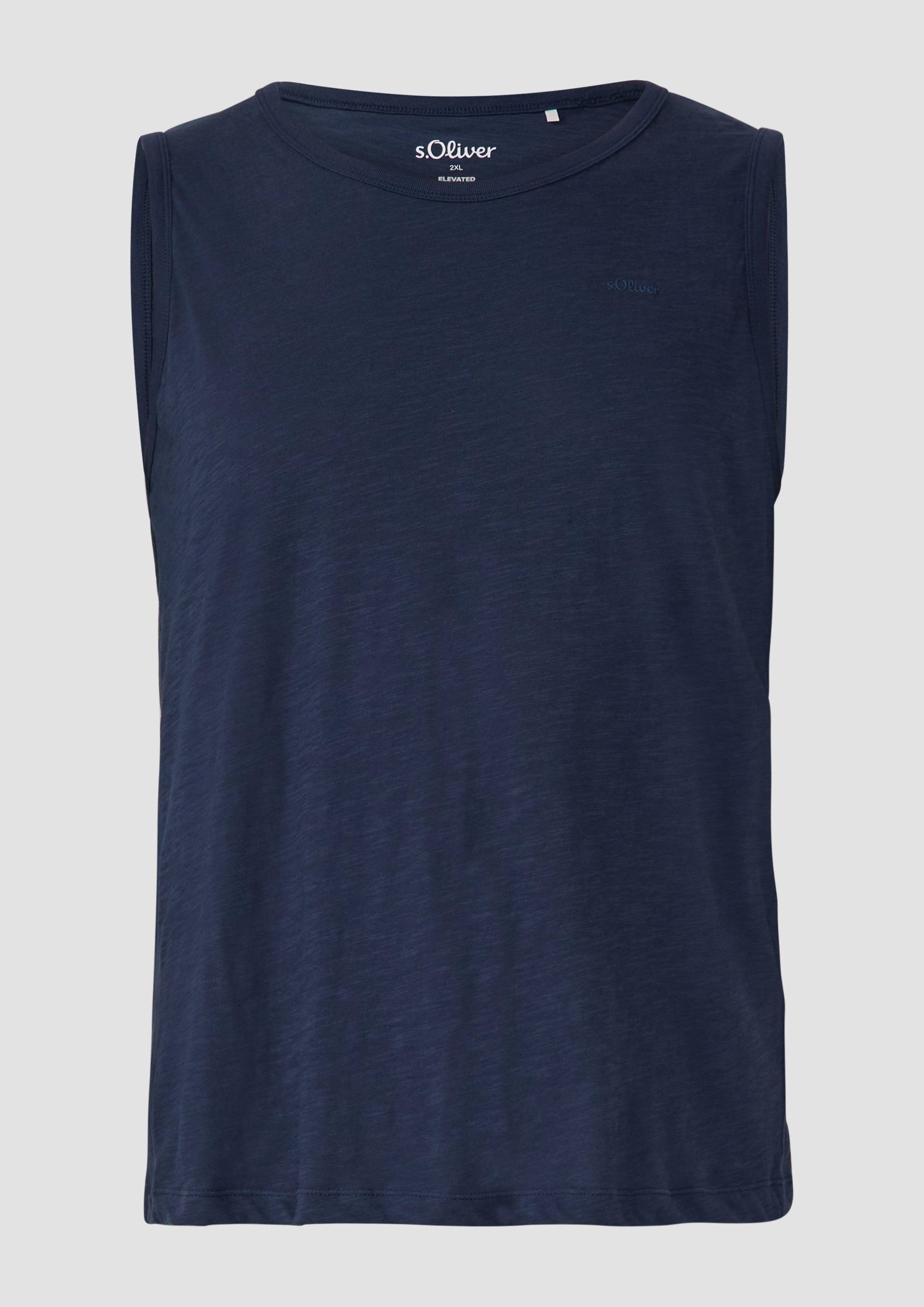 s.Oliver - Baumwoll-Tanktop mit Flammgarnstruktur, Herren, blau s.Oliver - Baumwoll-Tanktop mit Flammgarnstruktur, Herren, blau von s.Oliver