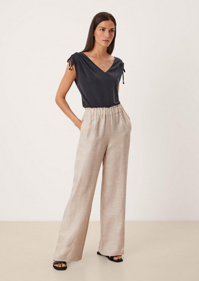 s.Oliver T-Shirt Hose Regular: Hose aus Leinen von s.Oliver