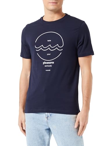 s.Oliver T-Shirt Kurzarm,S,Blau von s.Oliver