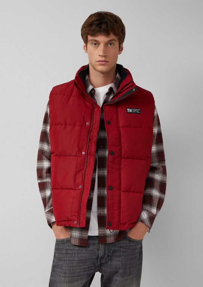 s.Oliver T-Shirt Outdoor-Weste Sportive Steppweste mit Logo-Details von s.Oliver