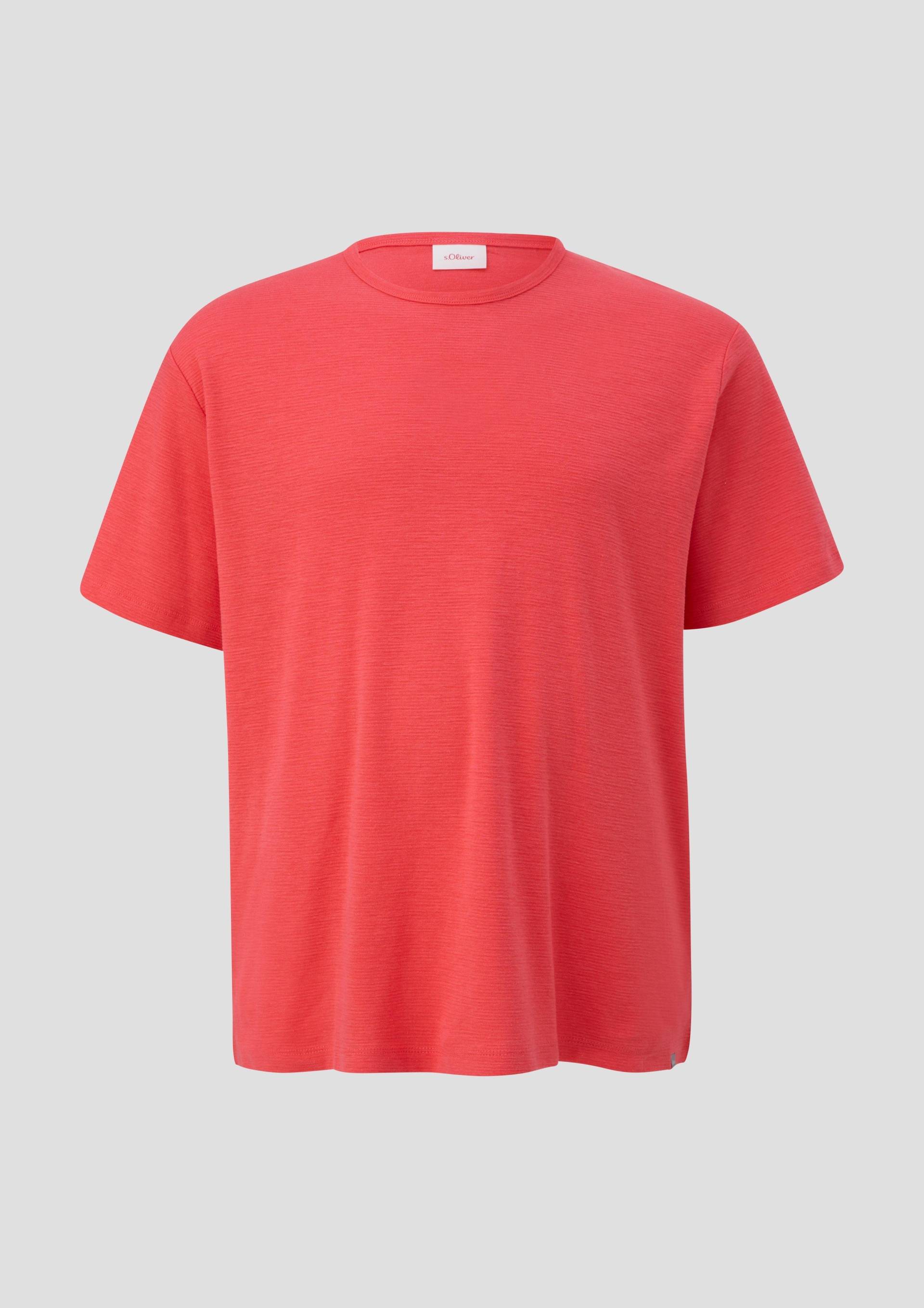 s.Oliver - T-Shirt aus Baumwolle, Herren, rot von s.Oliver