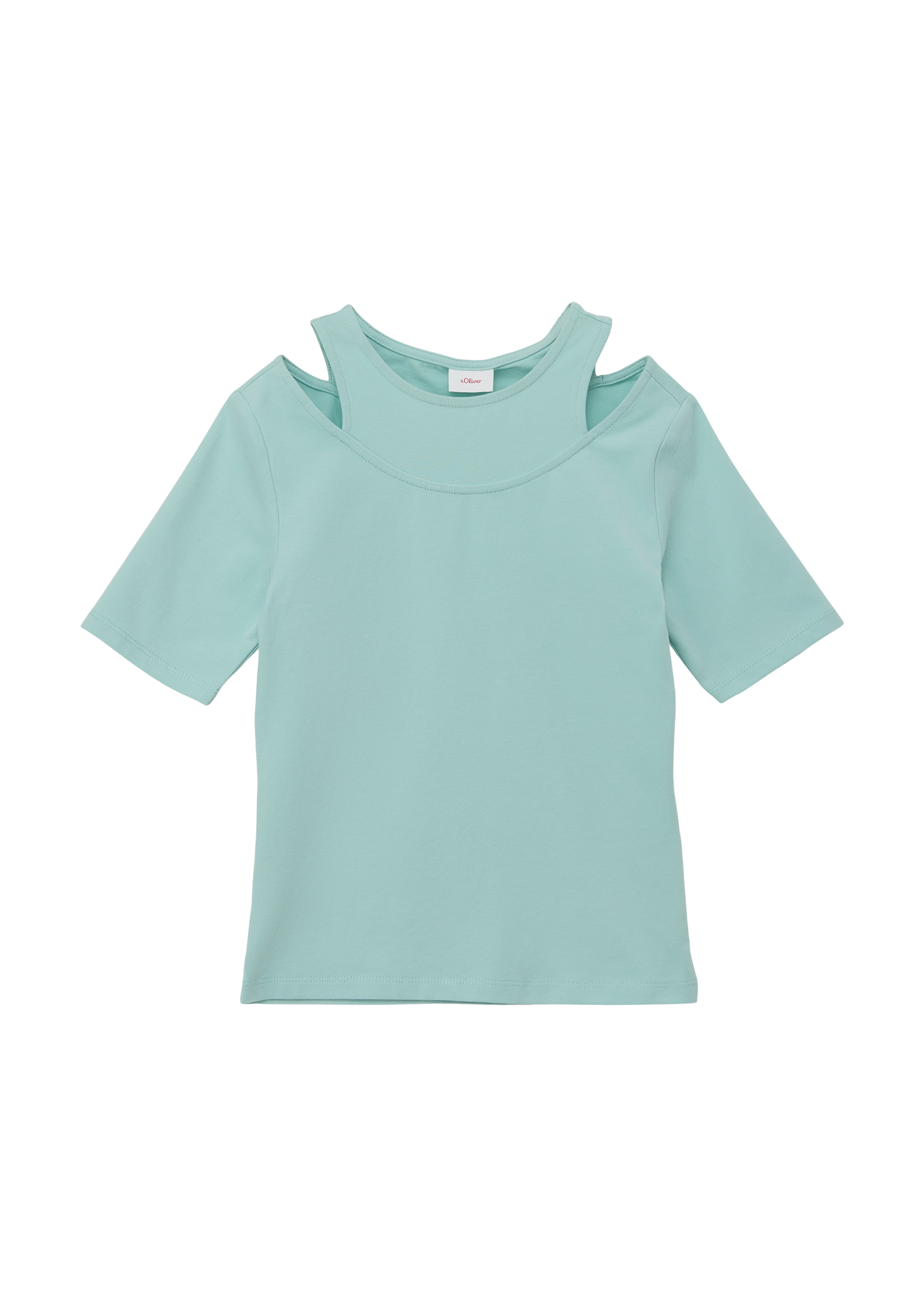 s.Oliver - T-Shirt im Slim Fit, Mädchen, türkis s.Oliver - T-Shirt im Slim Fit, Mädchen, türkis von s.Oliver