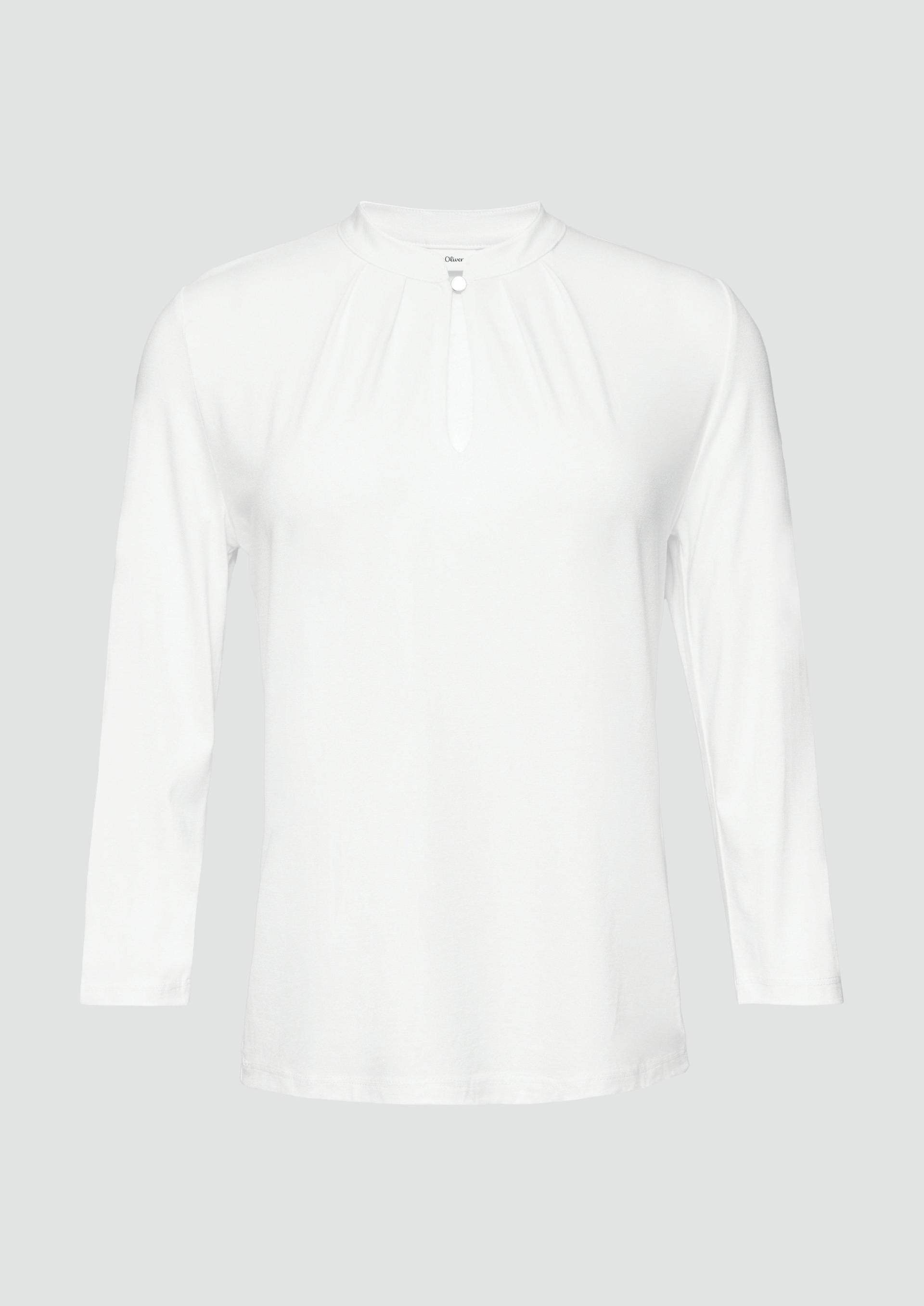 s.Oliver - T-Shirt mit 3/4-Arm aus Viskosemix, Damen, creme s.Oliver - T-Shirt mit 3/4-Arm aus Viskosemix, Damen, creme von s.Oliver