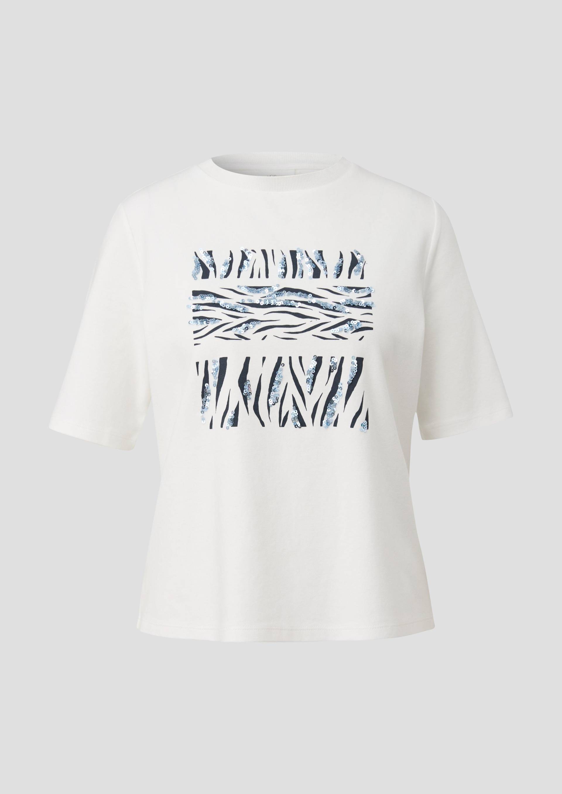 s.Oliver - T-Shirt mit All-over-Print, Damen, creme s.Oliver - T-Shirt mit All-over-Print, Damen, creme von s.Oliver