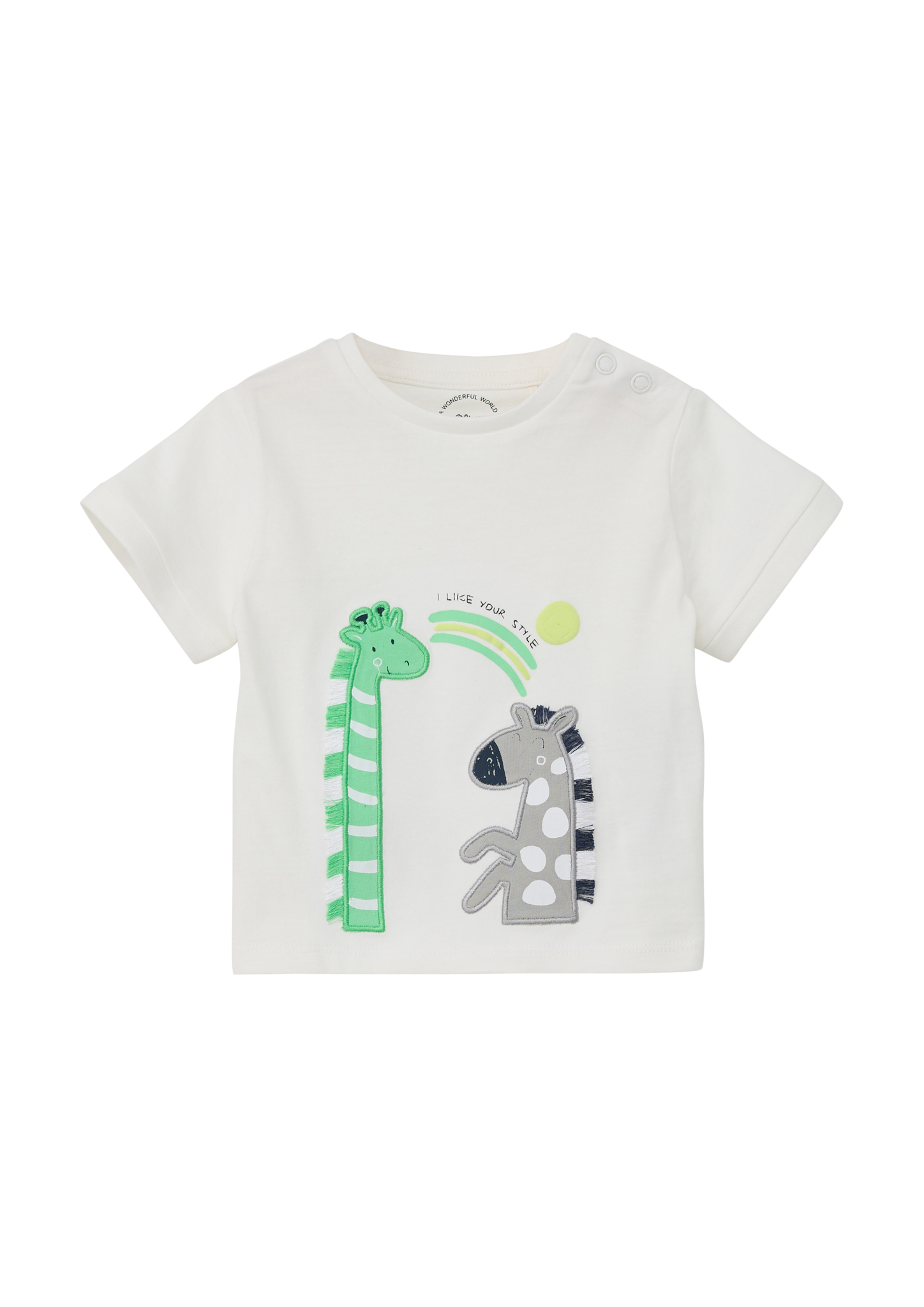 s.Oliver - T-Shirt mit Artwork, Babys, creme von s.Oliver