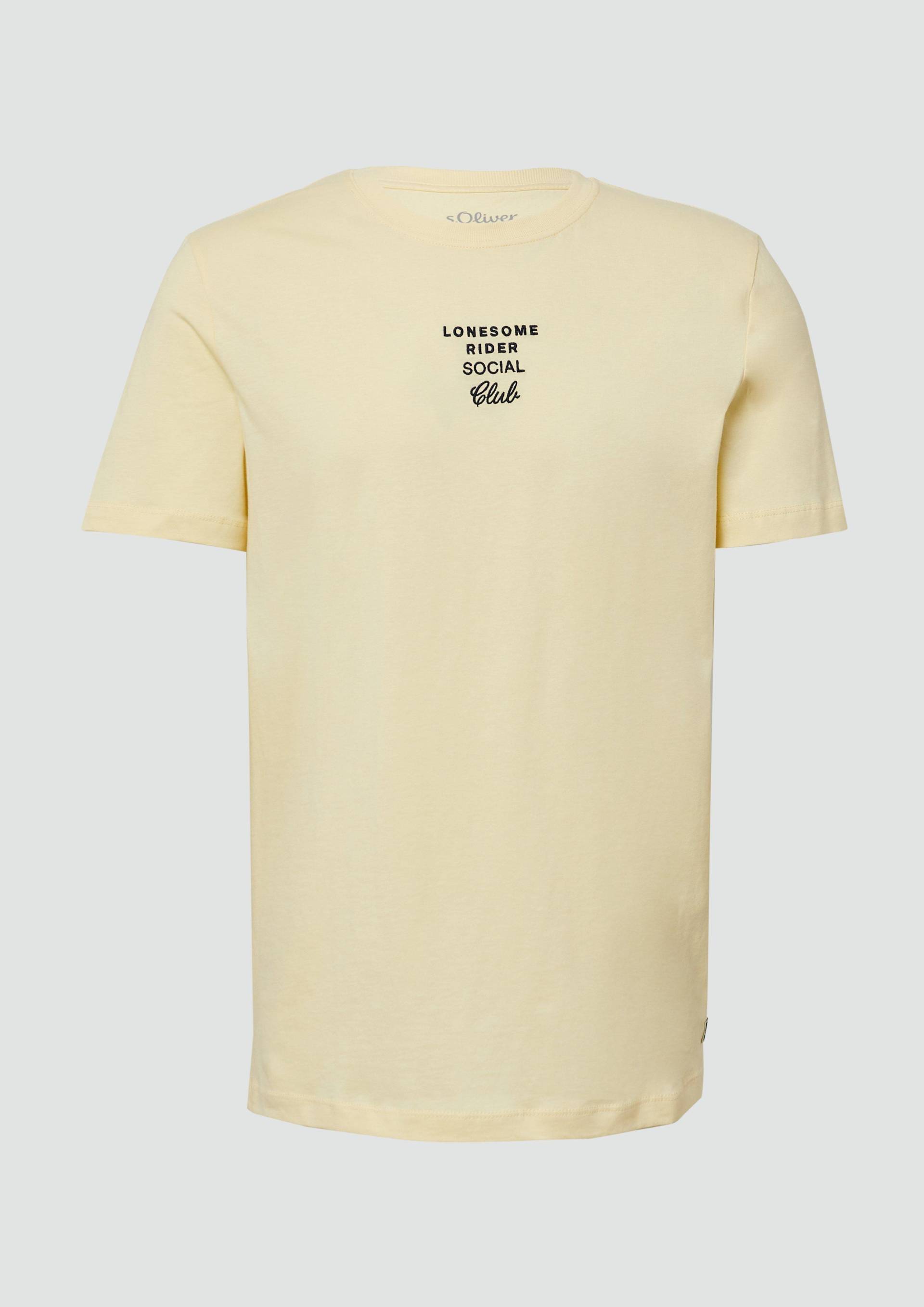 s.Oliver - T-Shirt mit Artwork, Herren, gelb von s.Oliver