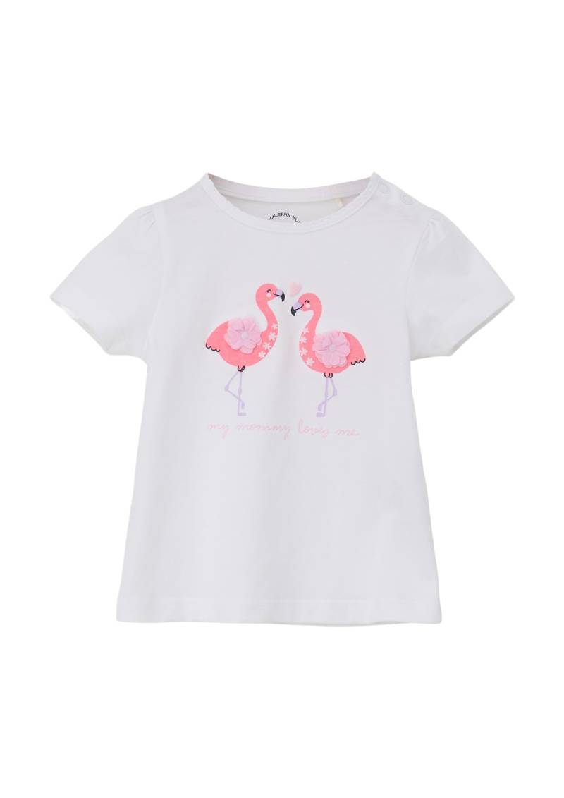 s.Oliver - T-Shirt mit Flamingo-Artwork, Babys, weiß s.Oliver - T-Shirt mit Flamingo-Artwork, Babys, weiß von s.Oliver