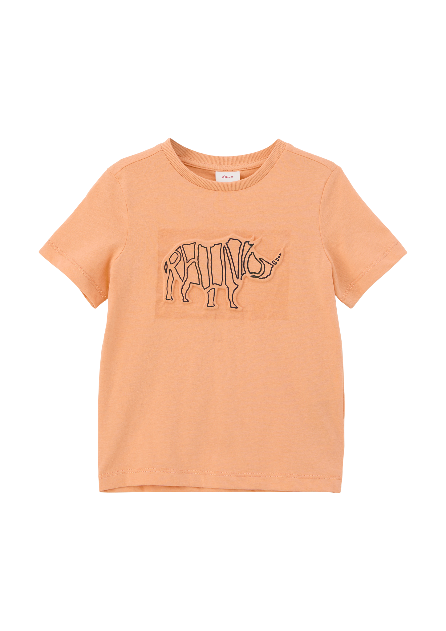 s.Oliver - Locker geschnittenes T-Shirt mit Frontprint, Kinder, Orange von s.Oliver