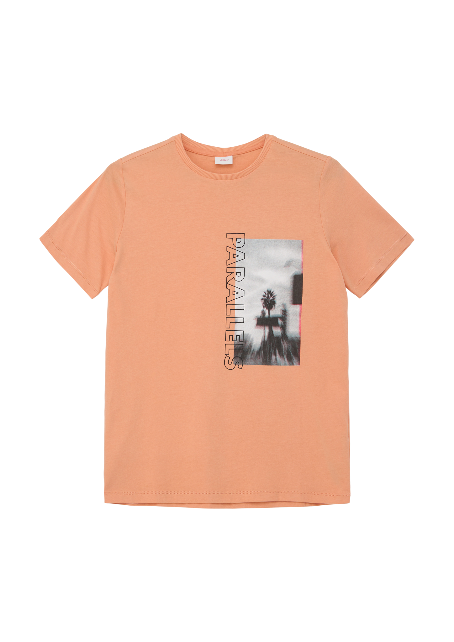 s.Oliver - T-Shirt mit Grafik-Print, Jungen, Orange von s.Oliver