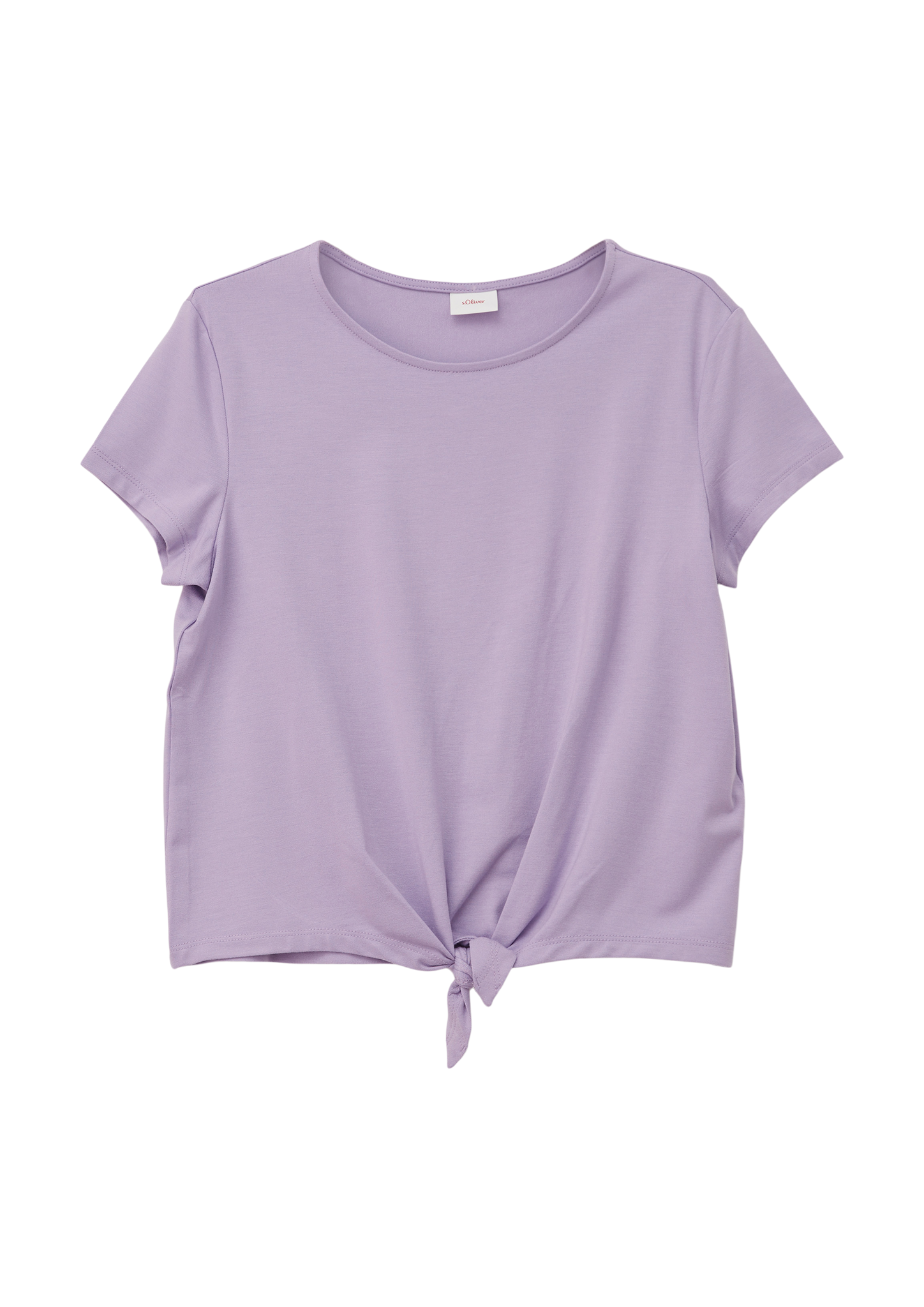s.Oliver - T-Shirt mit Knotendetail, Mädchen, lila von s.Oliver