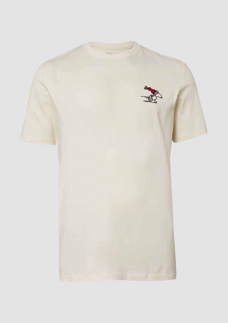s.Oliver - T-Shirt mit Peanuts®-Artwork, Herren, creme von s.Oliver
