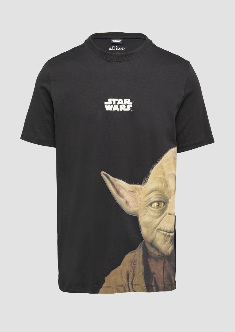 s.Oliver - T-Shirt mit Star Wars™ Print, Herren, schwarz von s.Oliver