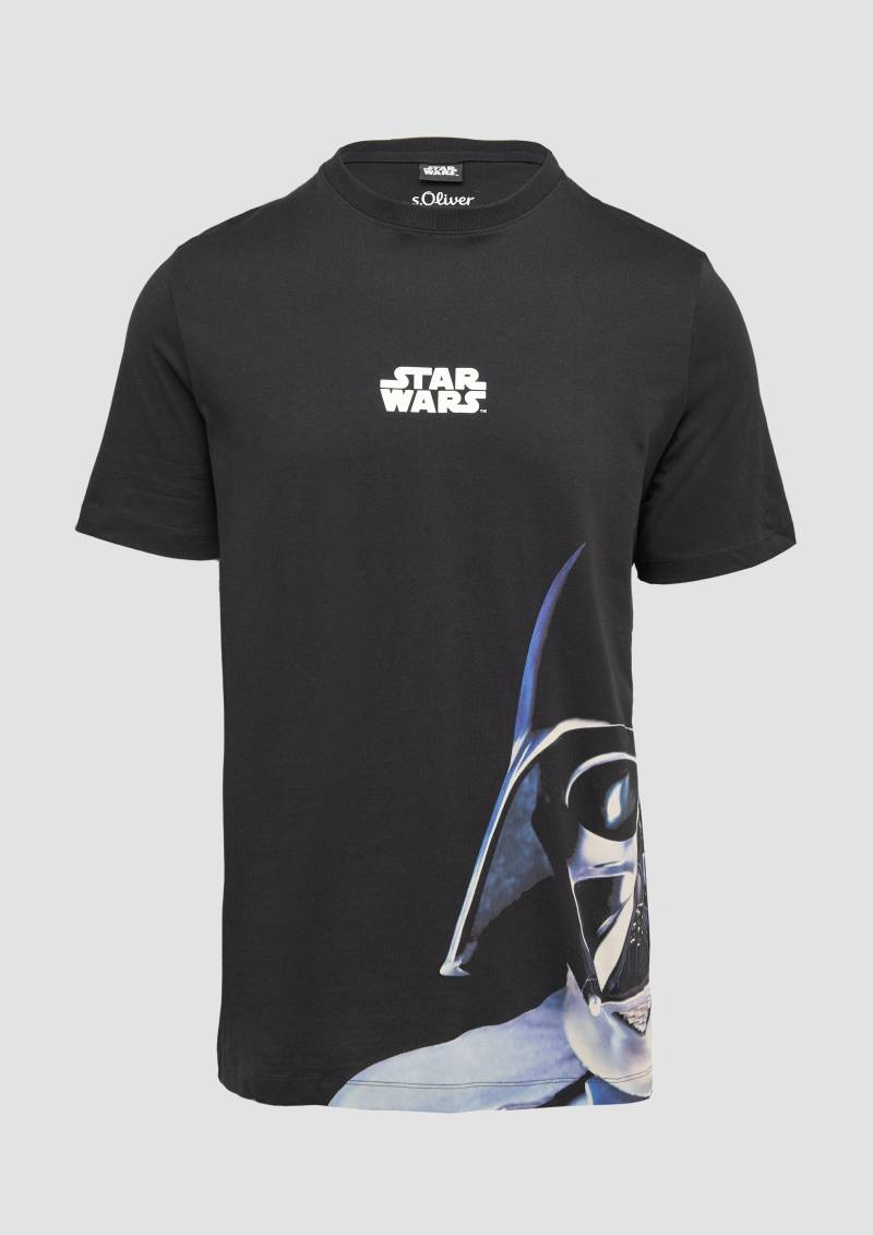 s.Oliver - T-Shirt mit Star Wars™ Print, Herren, schwarz von s.Oliver