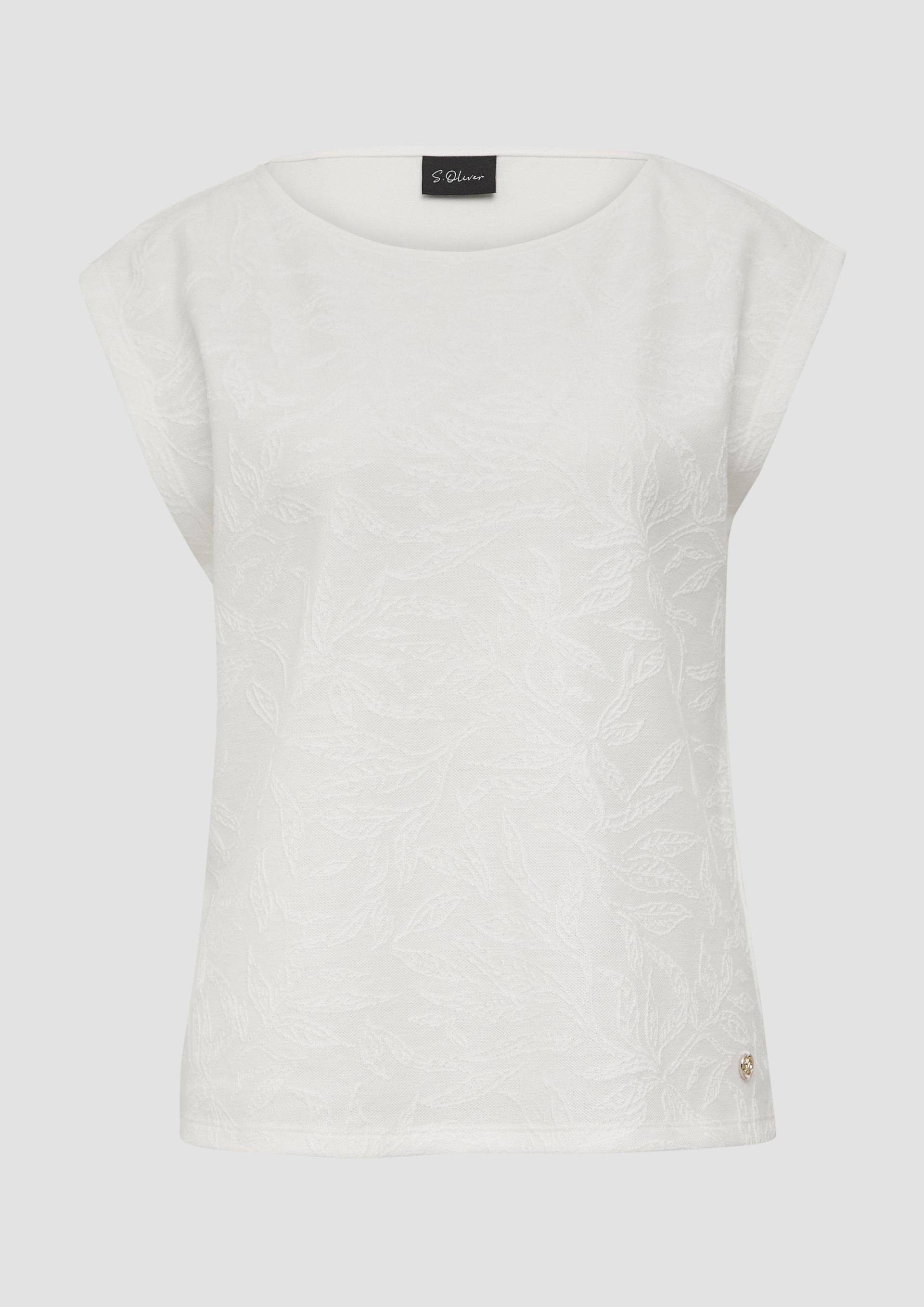 s.Oliver - T-Shirt mit Strukturmuster, Damen, creme s.Oliver - T-Shirt mit Strukturmuster, Damen, creme von s.Oliver