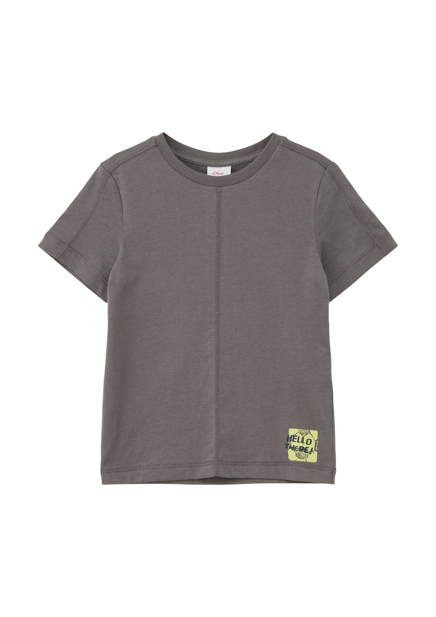 s.Oliver - T-Shirt mit Ziernaht, Kinder, grau von s.Oliver