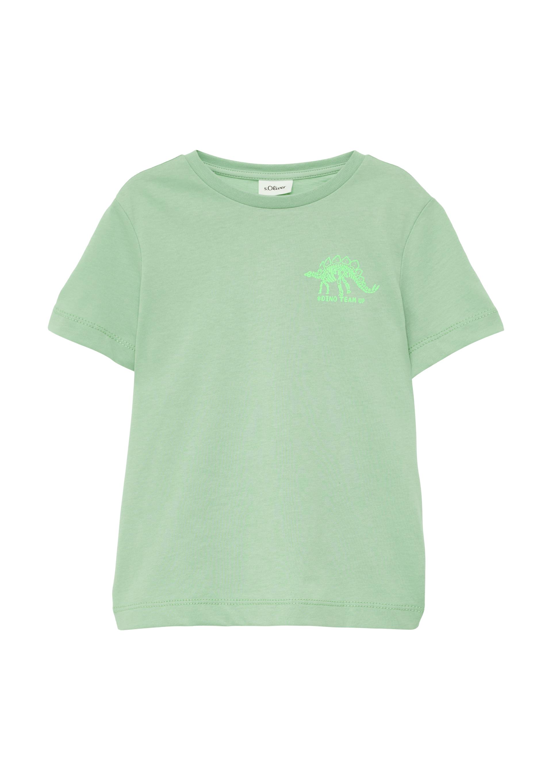 s.Oliver - T-Shirt mit kleinem Brustprint, Kinder, grün von s.Oliver
