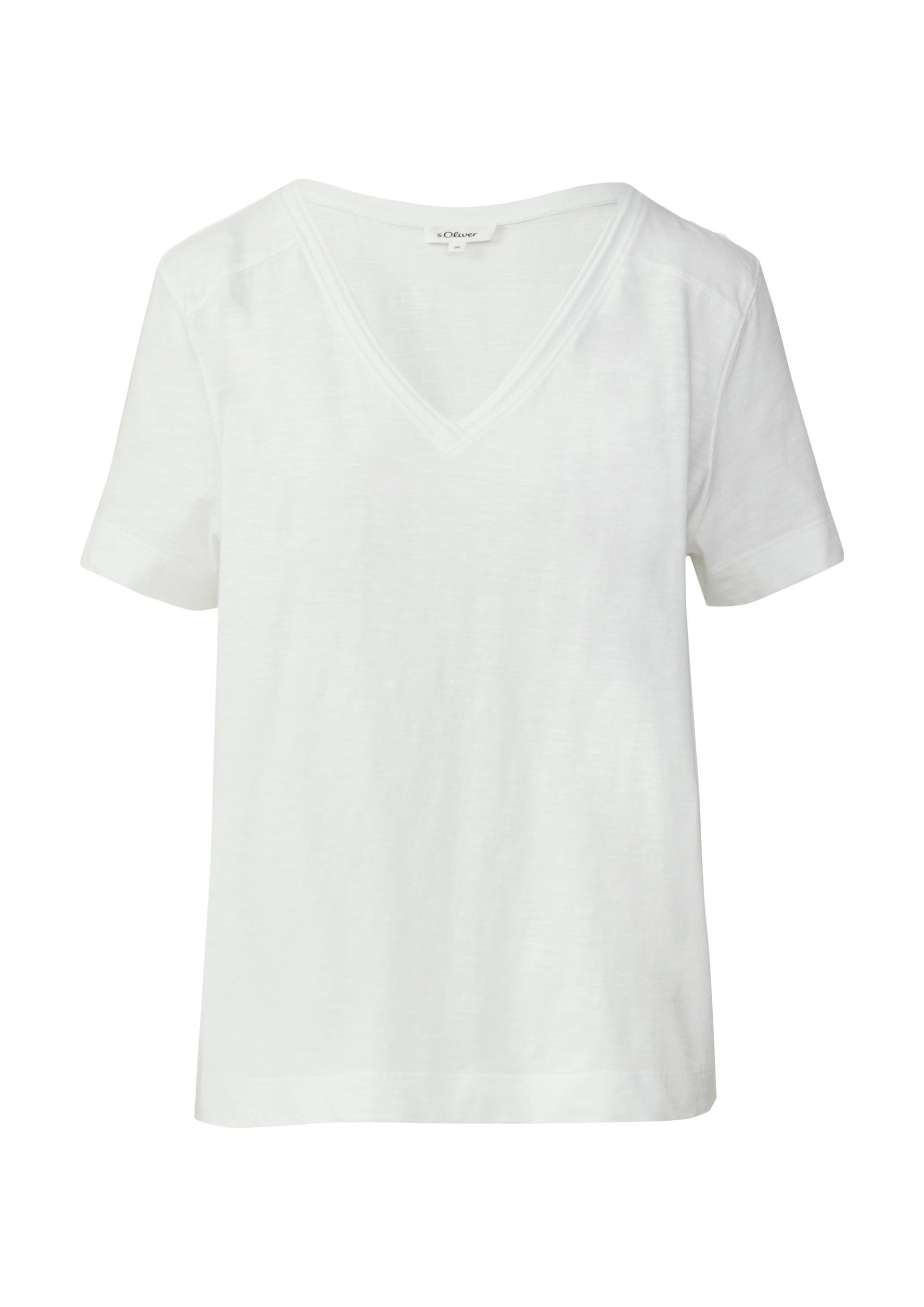 s.Oliver - T-Shirt weiß - Gr. - 46 von s.Oliver