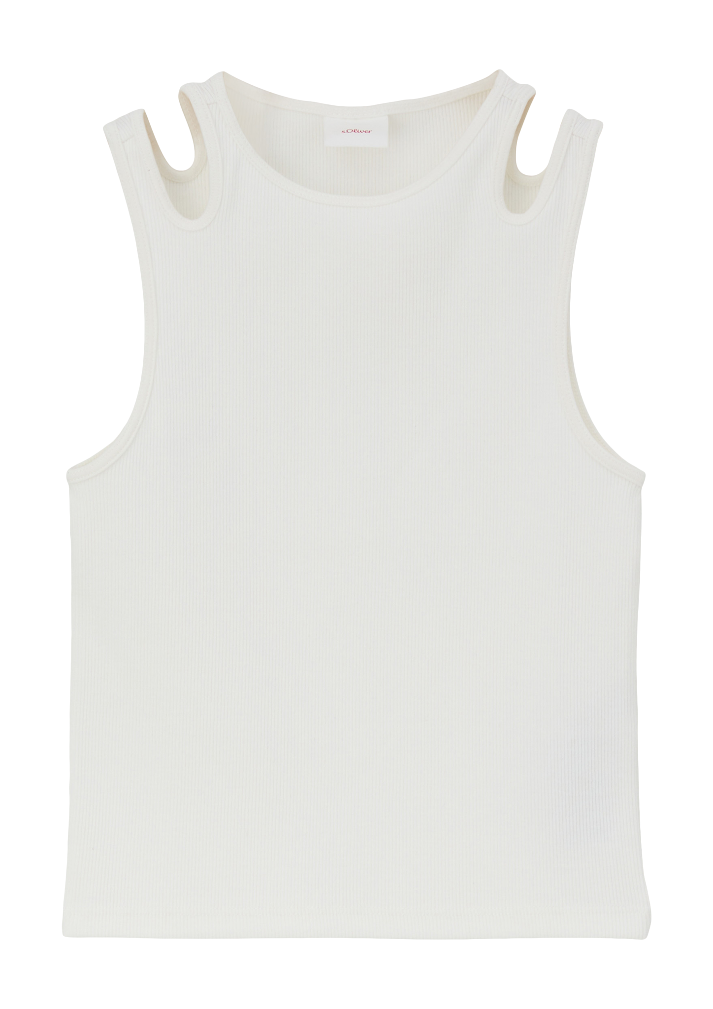 s.Oliver - Tank-Top aus Baumwollstretch, Mädchen, creme von s.Oliver