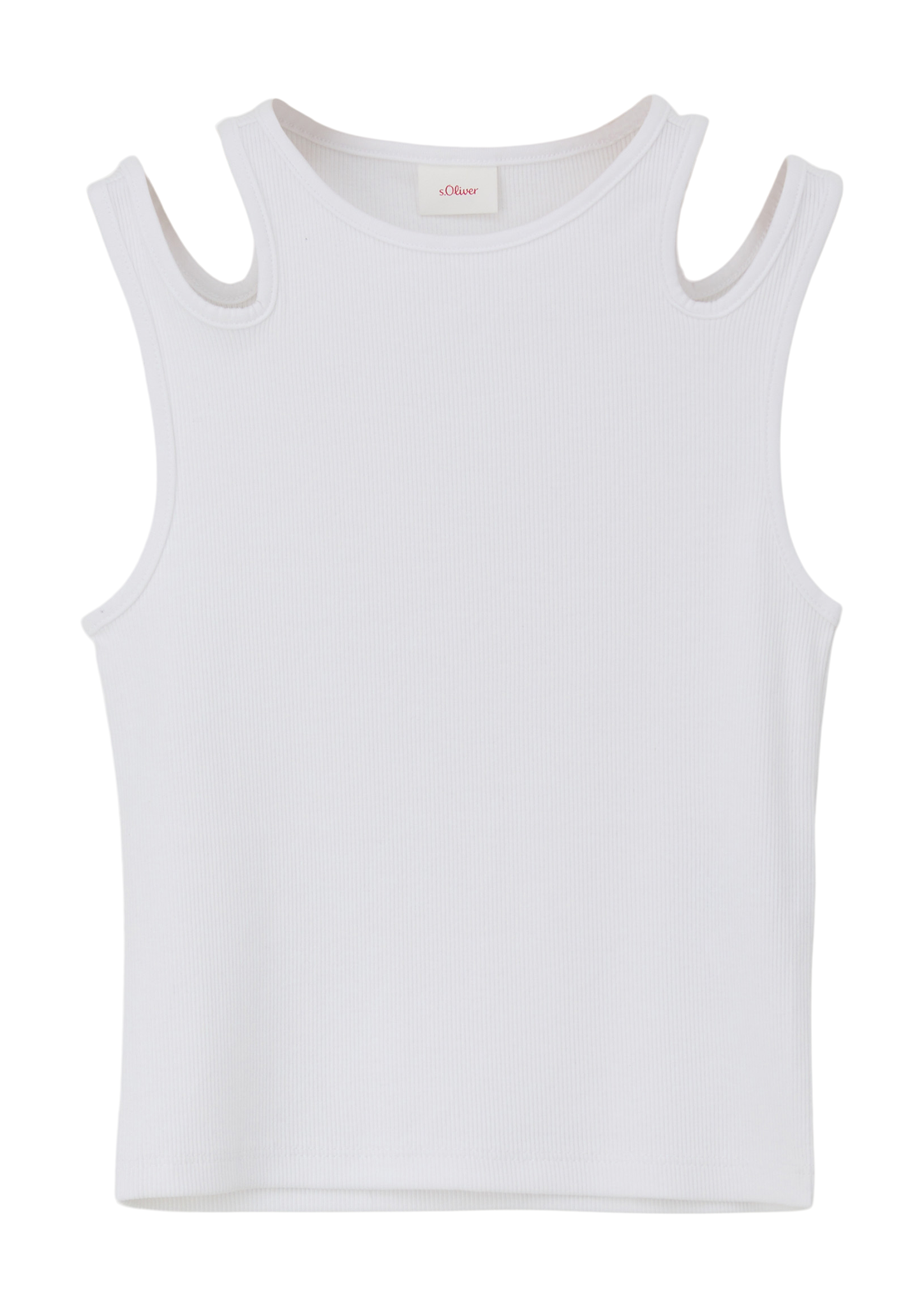 s.Oliver - Tank Top mit Schulter-Cut-out, Mädchen, weiß von s.Oliver