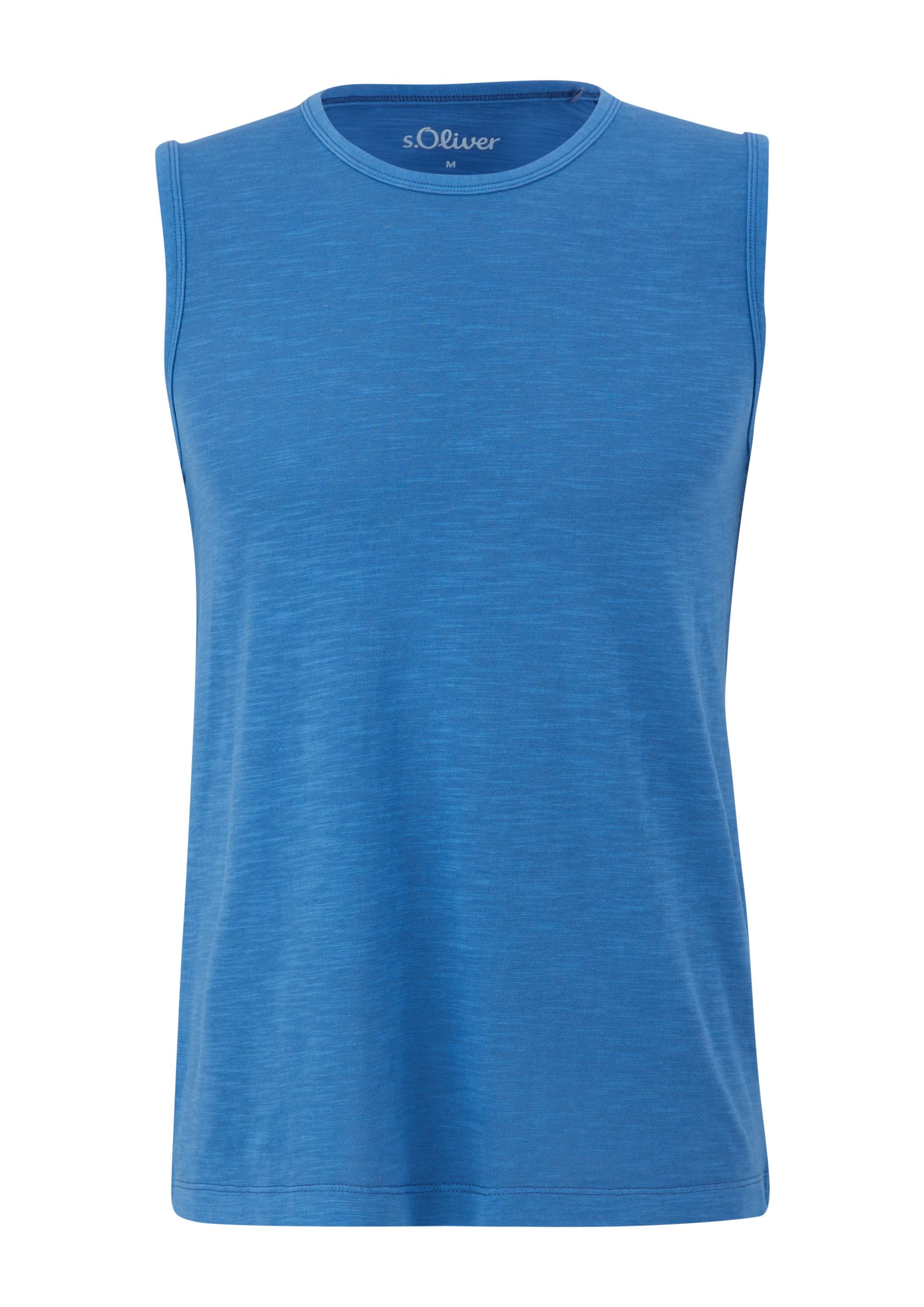 s.Oliver - Tanktop aus Baumwolle, Herren, blau von s.Oliver