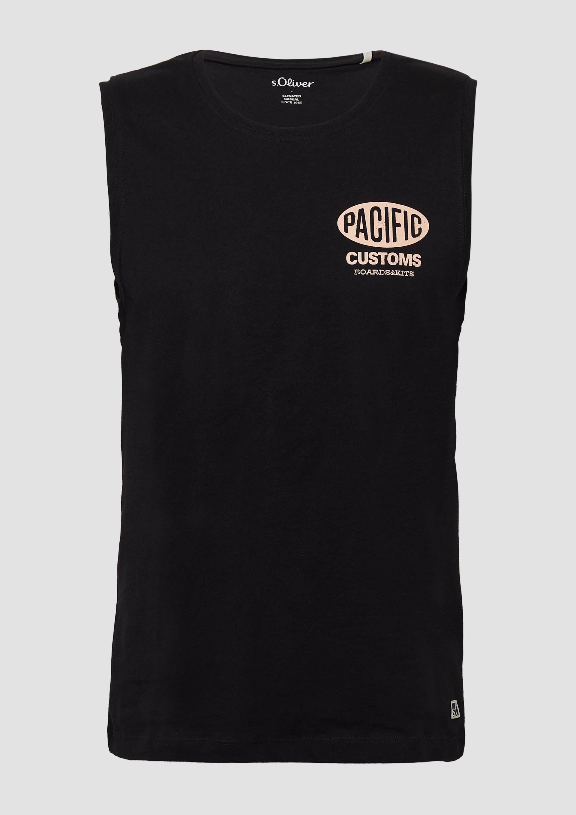s.Oliver - Tanktop aus Baumwollle mit Frontprint, Herren, schwarz s.Oliver - Tanktop aus Baumwollle mit Frontprint, Herren, schwarz von s.Oliver