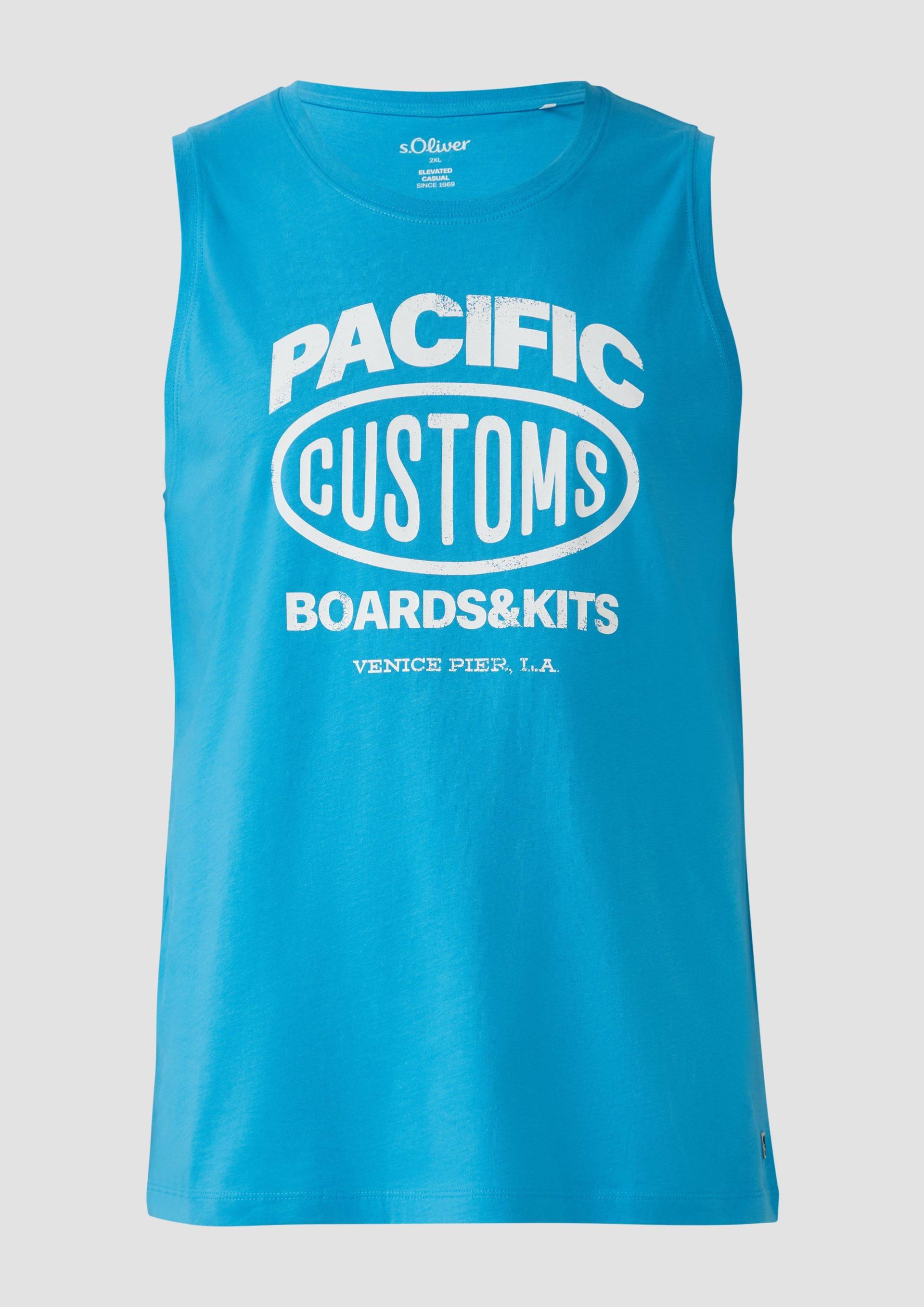 s.Oliver - Tanktop aus Baumwollle mit Frontprint, Herren, türkis s.Oliver - Tanktop aus Baumwollle mit Frontprint, Herren, türkis von s.Oliver