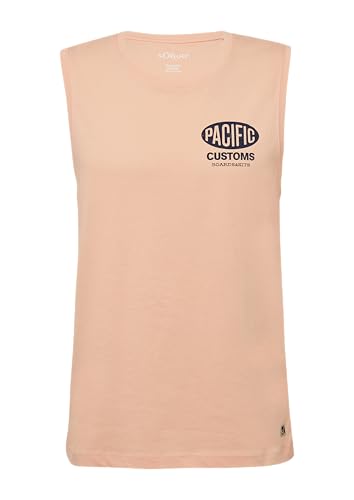 s.Oliver Tanktop aus Baumwollle mit Frontprint Papaya XXL von s.Oliver