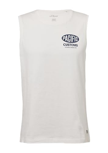 s.Oliver Tanktop aus Baumwollle mit Frontprint weiß XL von s.Oliver