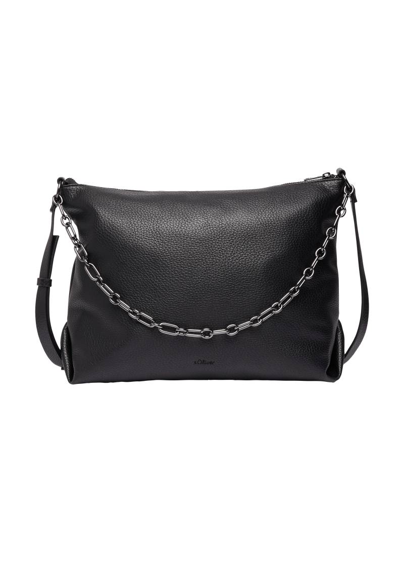 s.Oliver - Tasche mit Kettenriemen und abnehmbarem Schultergurt, Damen, schwarz von s.Oliver
