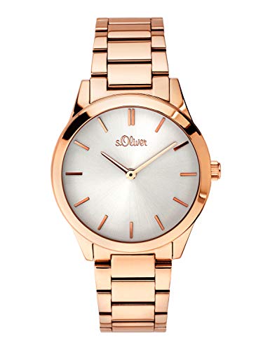 s.Oliver Time DamenArmbanduhr Analog Quarz Edelstahl SO-3597-MQ von s.Oliver
