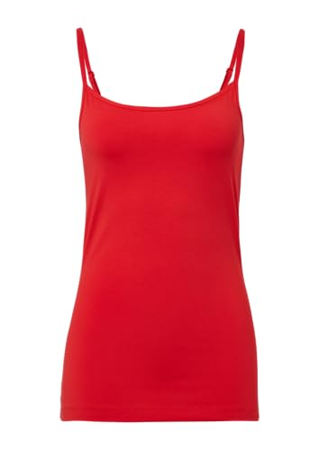 s.Oliver Top mit verstellbaren Spaghettiträgern im Slim Fit rot 48 von s.Oliver