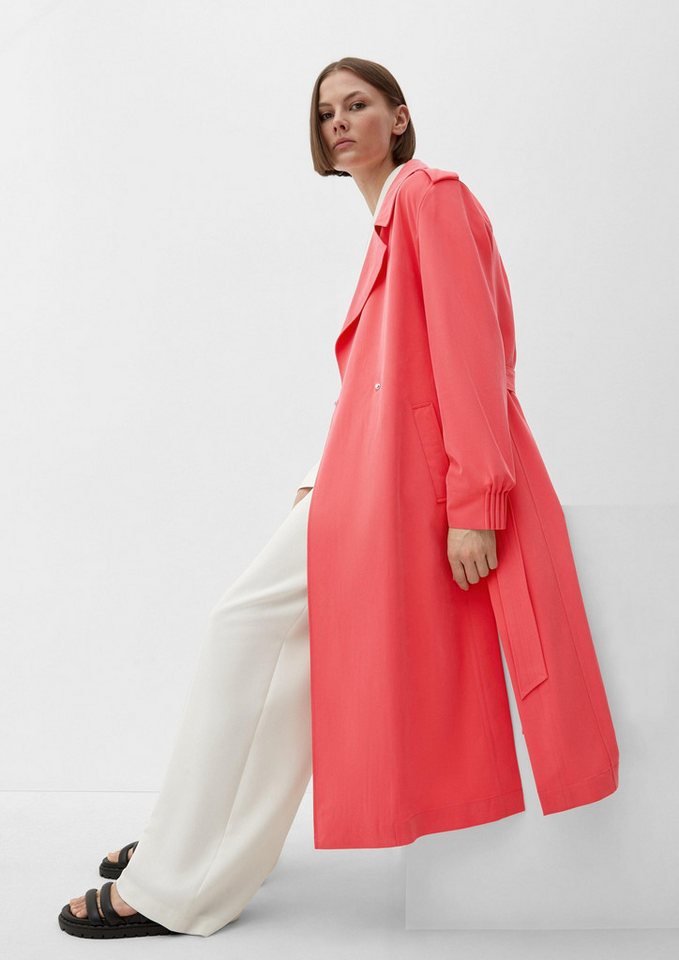 s.Oliver Trenchcoat Outdoor-Mantel Trenchcoat aus Viskosemix von s.Oliver