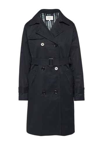 s.Oliver Trenchcoat mit Streifen-Futter Navy 40 von s.Oliver