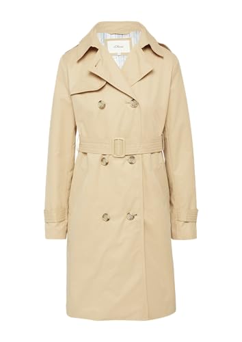 s.Oliver Trenchcoat mit Streifen-Futter Sandstein 40 von s.Oliver