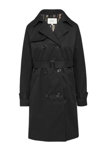 s.Oliver Trenchcoat mit Streifen-Futter schwarz 36 von s.Oliver