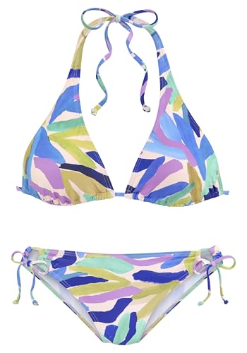 s.Oliver Triangel-Bikini-Set mit blau-grünem Muster von s.Oliver