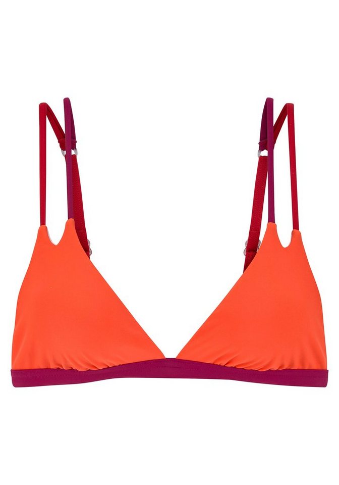 s.Oliver Triangel-Bikini-Top Yella, mit Doppelträgern und kontrastfarbenen Details von s.Oliver