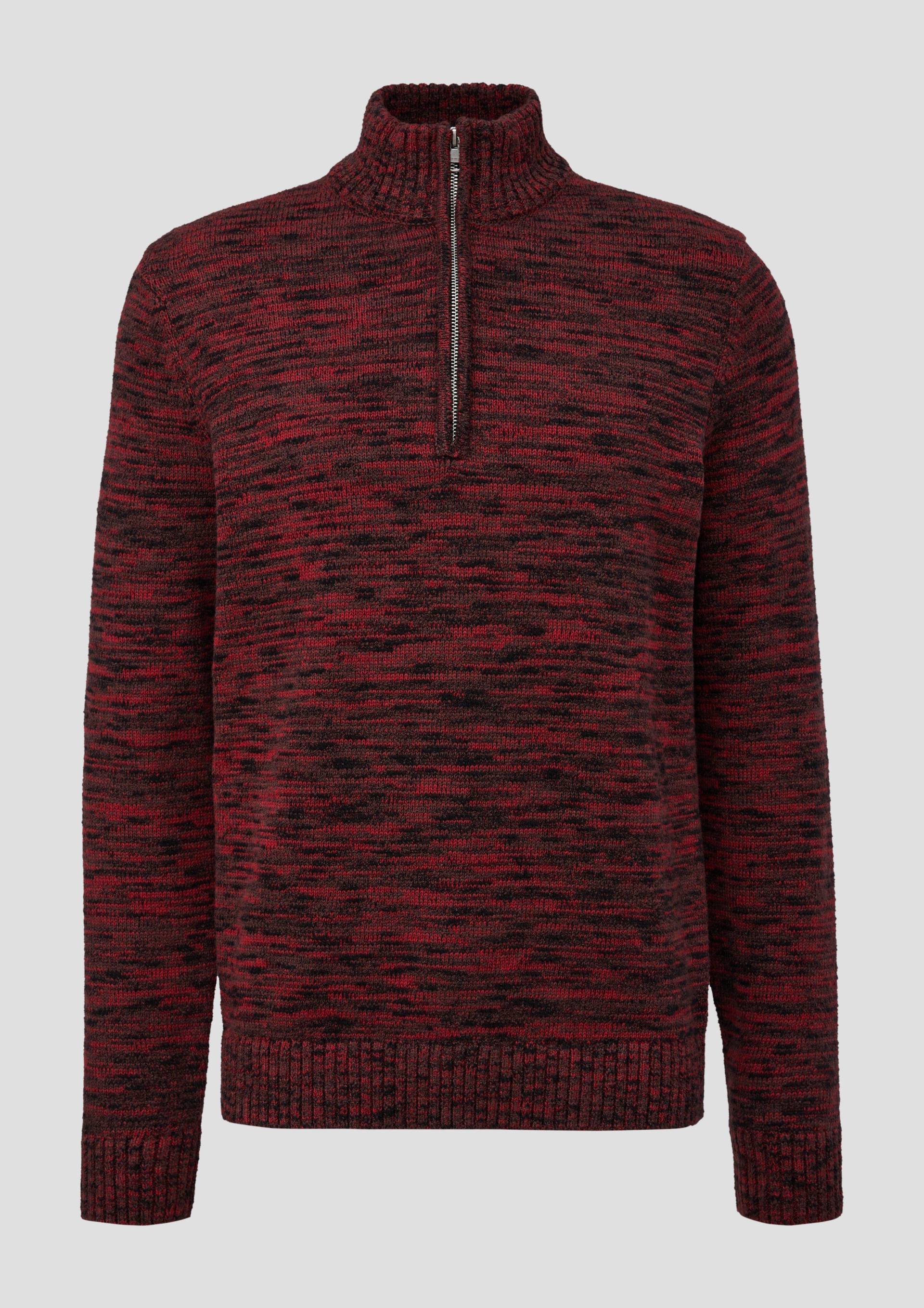 s.Oliver - Troyer-Pullover aus Moulinegarn, Herren, Rosa von s.Oliver