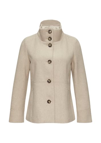 s.Oliver Twilljacke mit Strick-Stehkragen und Eingrifftaschen beige 46 von s.Oliver