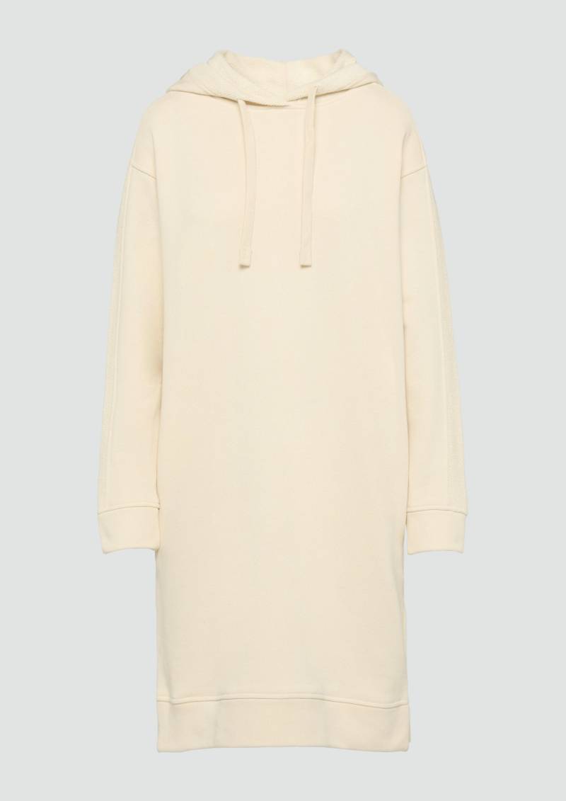 s.Oliver - Undyed Sweatkleid mit Eingrifftaschen im Fabricmix, Damen, Beige von s.Oliver