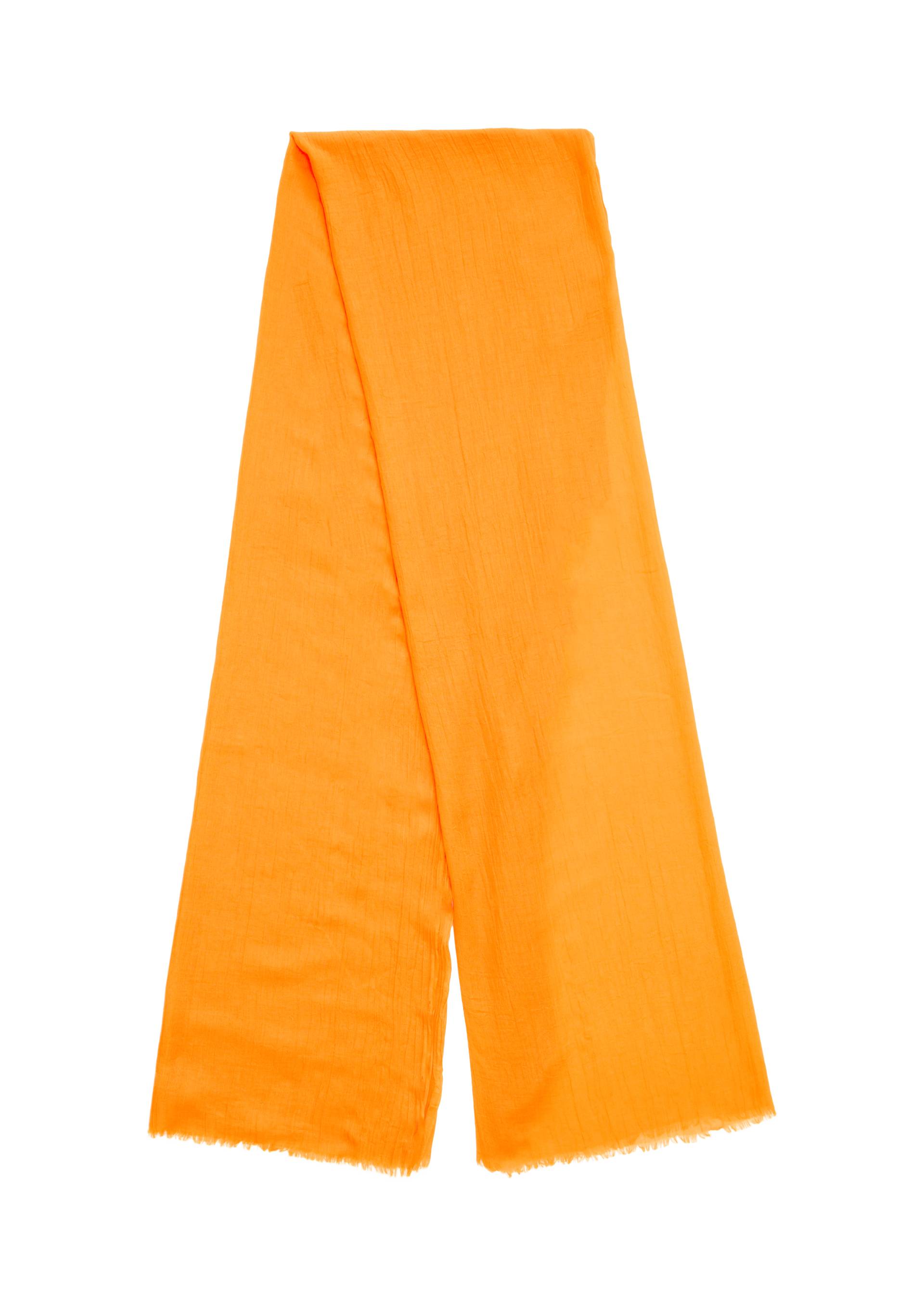s.Oliver - Unifarbener Schal aus leichtem Polyester, Damen, Orange von s.Oliver