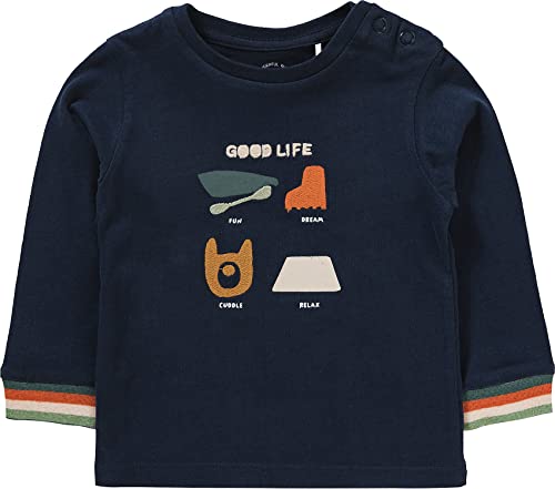 s.Oliver Unisex Baby 2118423 Langarmshirt, Dark Blue #202830, 86 von s.Oliver