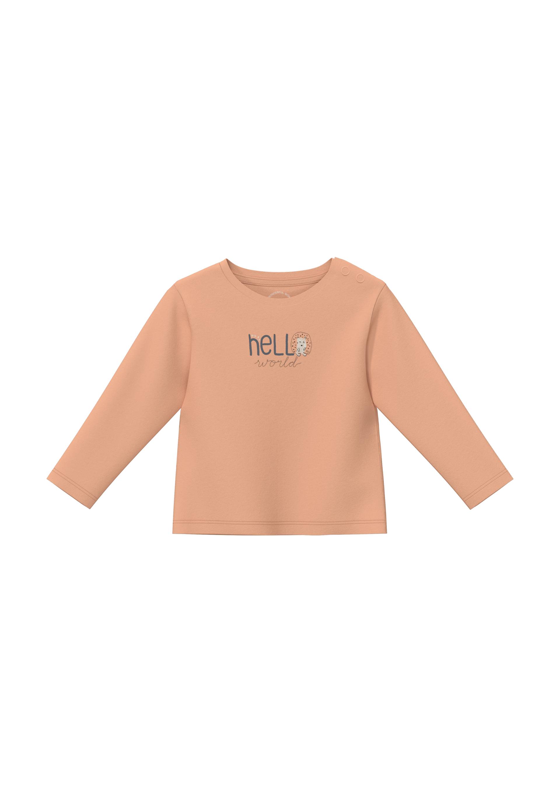 s.Oliver - Unisex Baumwoll-Shirt mit Frontprint, Babys, Orange von s.Oliver